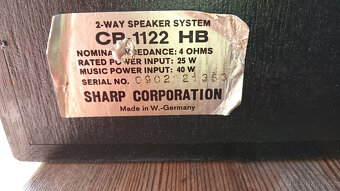 Prodám regálové reproduktory Zn.Sharp - 2