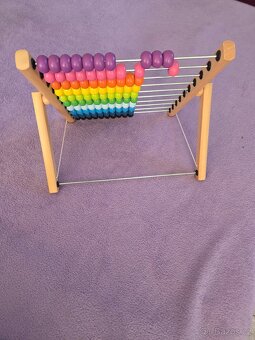 Barevné dřevěné počítadlo Ikea - 2