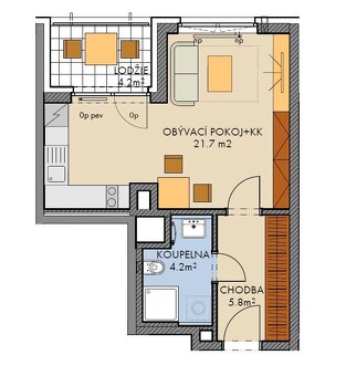 Prodej bytu 1+kk - 2
