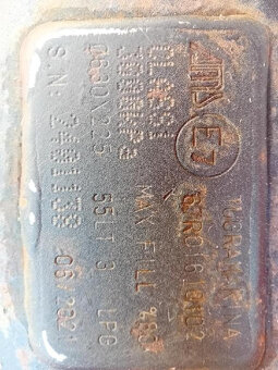 Nádrž toroid 630x225/55l platnost 06/31 - 2