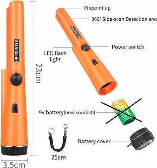 Dohledávačka / Detektor kovů - GP POINTER - 2