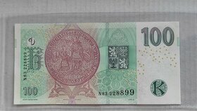 Bankovka 100Kč 2018 zajímavé číslo - 2