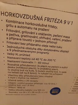 Horkovzdušná fritéza - 2