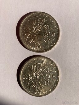 Stříbrné mince 5 Franků 1960 - 12g - 2
