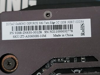 Prodam RTX3060 12GB, bez zaruky - 2