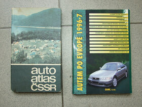 3ks staré autoatlasy: ČSSR 1985 + Evropa 1996 + Europa 1967 - 2