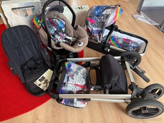 Kočarek Neonatto pure 3 v 1 +izofix, stav, po 1 dítěti - 2