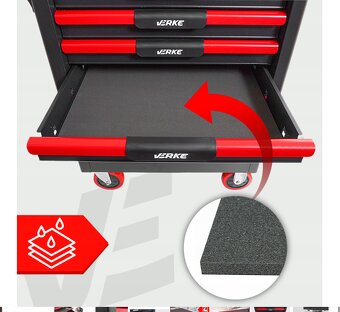 Dilenský vozík 7 zásuvek PROFI 48 kg - 2