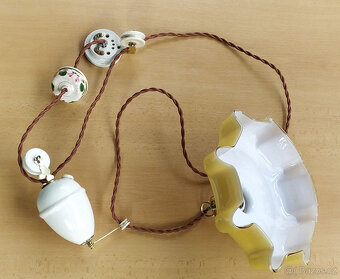 Hezký starý stahovací lustr / stahovačka - 2