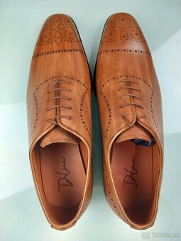 Oxford James 007 Brogue cognac  Kožené boty - 2