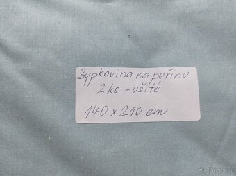 Sypkovina, sypek na peřinu 140 x 210 cm modrý 2 ks - 2
