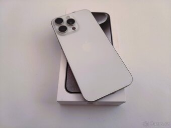 apple iphone 15 PRO 128gb White Titanium / Batéria 88% - 2