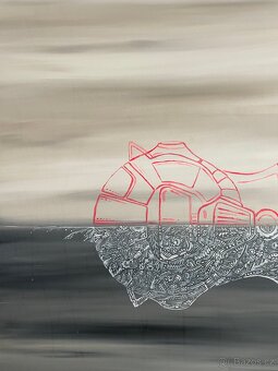 Obraz Potopený robot (100 x 100) - 2