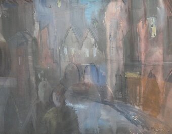 Karel Uhlík - Noční ulice. - 2