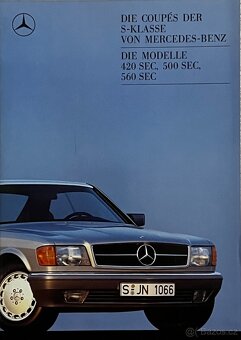 Mercedes coupe SEC W126 prospekty - 2