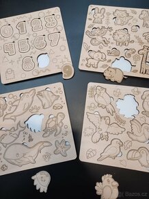 Dřevěné dětské vkládačky / puzzle - 2