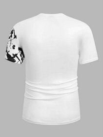 Pánské bílé triko s tygrem - 2