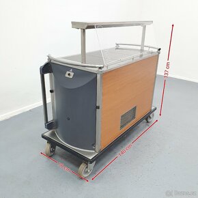 Servírovací vozík ISECO FRESH ohřevný - 2