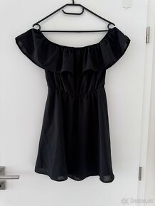 Nové nenošené boho volánkové šaty, vel S, černé - 2