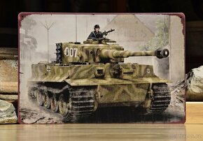 plechová cedule - Michael Wittmann Tiger Tank 007 - 2