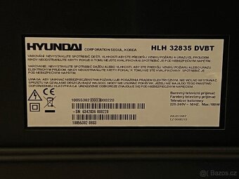 Televize Hyundai HLH-32835 81cm a settopbox Thomson THT712 - 2