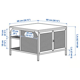 Stolek s úložným prostorem Ikea - 2 ks - 2