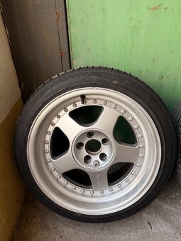 Prodám alu kola Keskin 5x100 R16 pneu na sezónu možná dvě. - 2