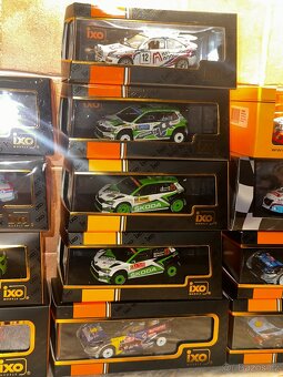 Rally modely 1:43 (Škoda, Ford, Mitsubishi…) - 2