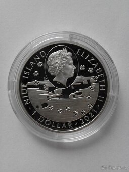 Stříbrná mince ze série Psí plemena - Německý ovčák - 2