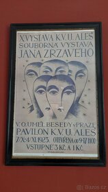 Jan Zrzavý plakát k výstavě - 2