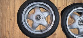 Alu disky OZ Route 4x100 ET42 s letními pneu - 2