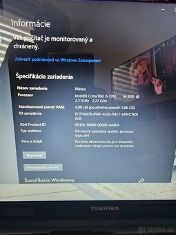 Prodám notebook Toshiba - 2
