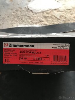 brzdové kotouče AUDI Zimmermann 400x38mm - 2