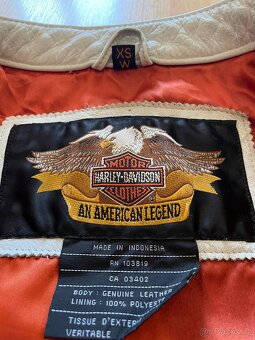 Kožená dámská bunda Harley Davidson XS - 2