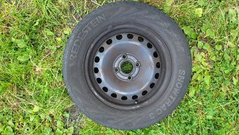 Originál sada VW kola 1S0601027, pneu Vredestein 165/70 R14 - 2