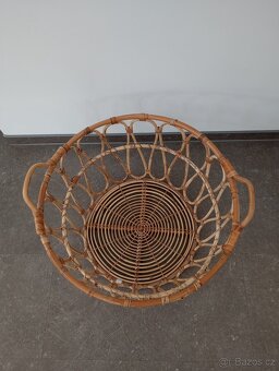 Ratanový, bambusový koš. - 2