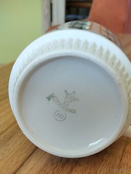 Retro hrnek Dubí - čtyřlístky TOP stav - 2