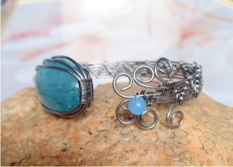 náramek Akvamarín - 2