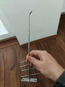 5x Nerezový věšák na zeď extra dlouhý 290mm x 5.8mm - 2