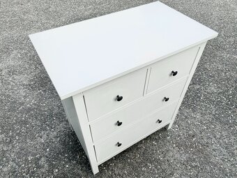IKEA Hemnes komoda s 4 zásuvkami- bílá lesklá - 2