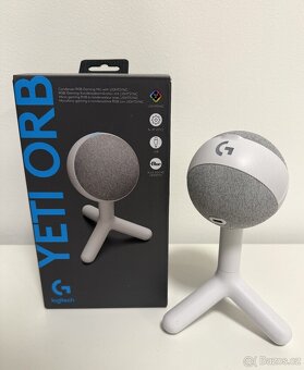 Mikrofon Logitech G Blue Yeti Orb RGB - off-white - 2
