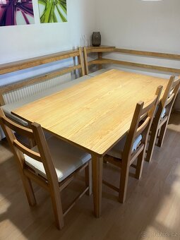 Jídelní stůl, lavice, židle - 2