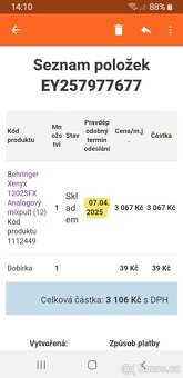 Prodam mixážní pult Behringer. - 2