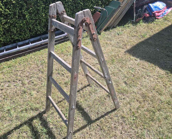 Štafle dřevěné, cca 150 cm - 2