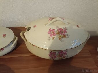 Porcelánový servis EICHWALD a Broušené skleničky - 2