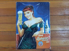 Retro plechové cedule Budvar - 2