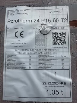 Porotherm 24 P15-60-T2 - 2