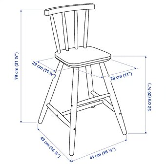 Dětská židle IKEA - Agam - 2