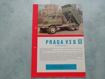 Praga V3S vana - barevný prospekt- originál - doprava v ceně - 2