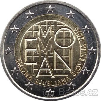 2 Euro Slovinsko pamětní mince 2015 - 2022 - vyberte si - 2